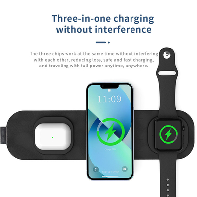Custom Logo 10W Qi Wireless Charger Pad QC3.0 PD Wireless Station Phone Charger